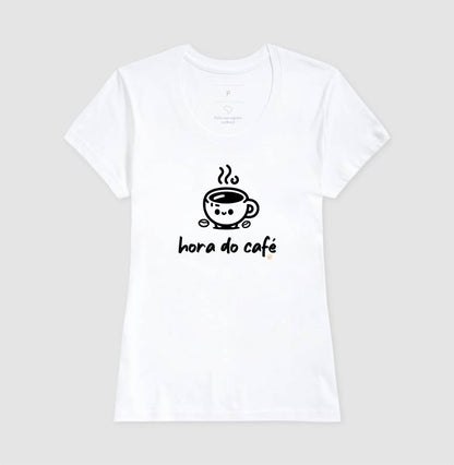 Camiseta Básica 100% Algodão Hora do Café