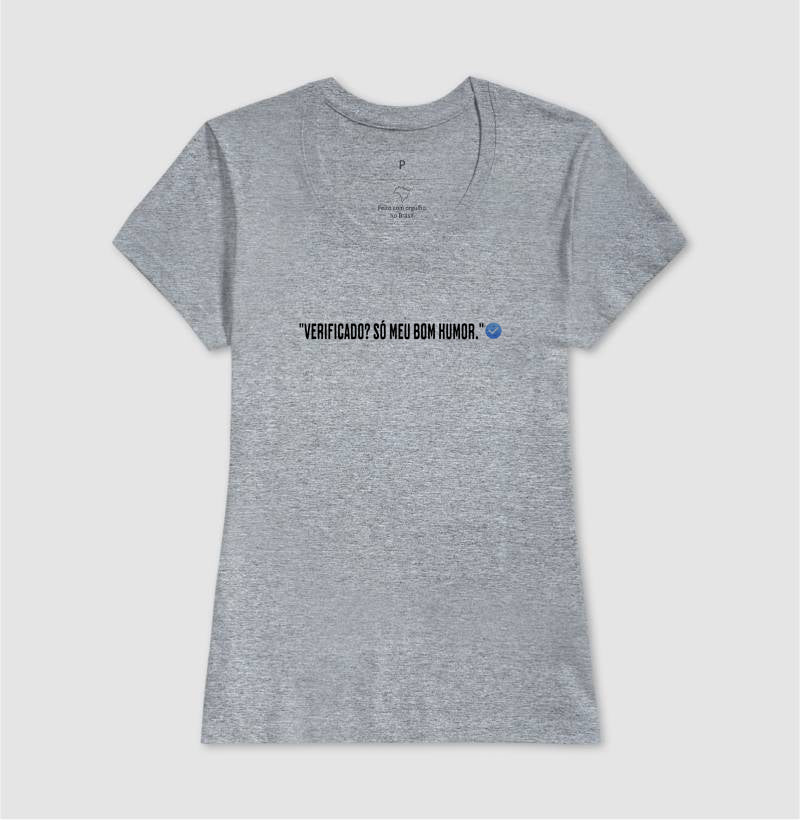 Camiseta Verificado 100% Algodão