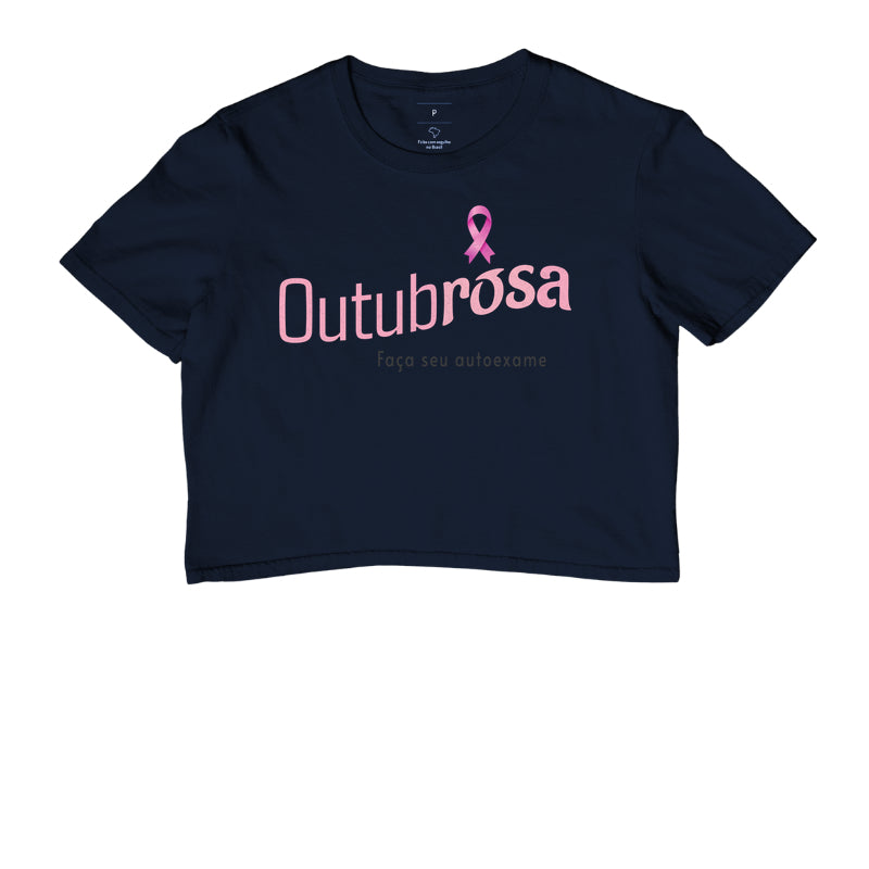 Cropped Feminina Outubro Rosa