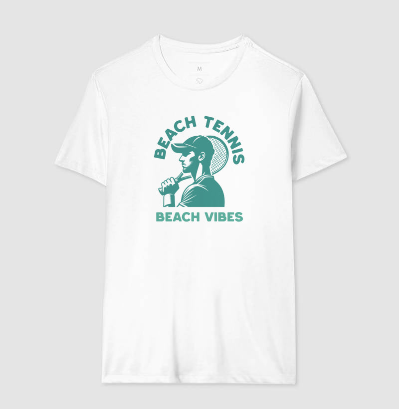 Camiseta Beach Tennis Vibes Algodão - Masculina