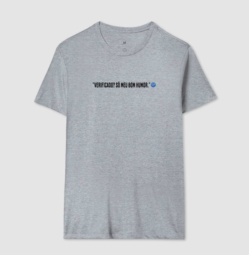 Camiseta Verificado 100% Algodão