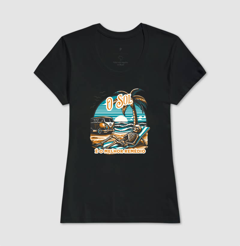 Camiseta Sol é Melhor Rémedio Algodão