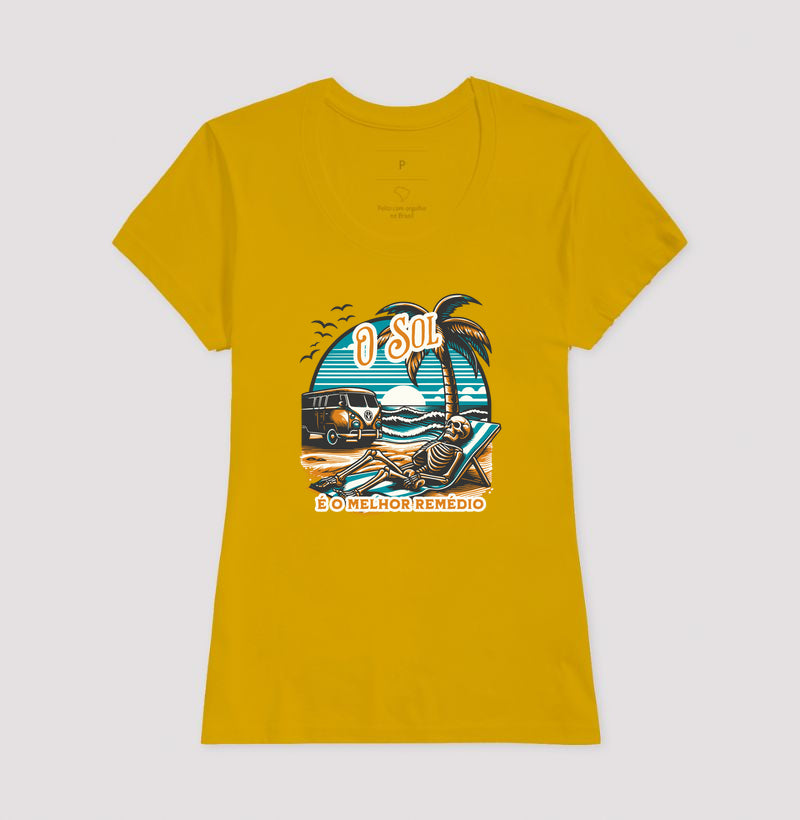 Camiseta Sol é Melhor Rémedio Algodão
