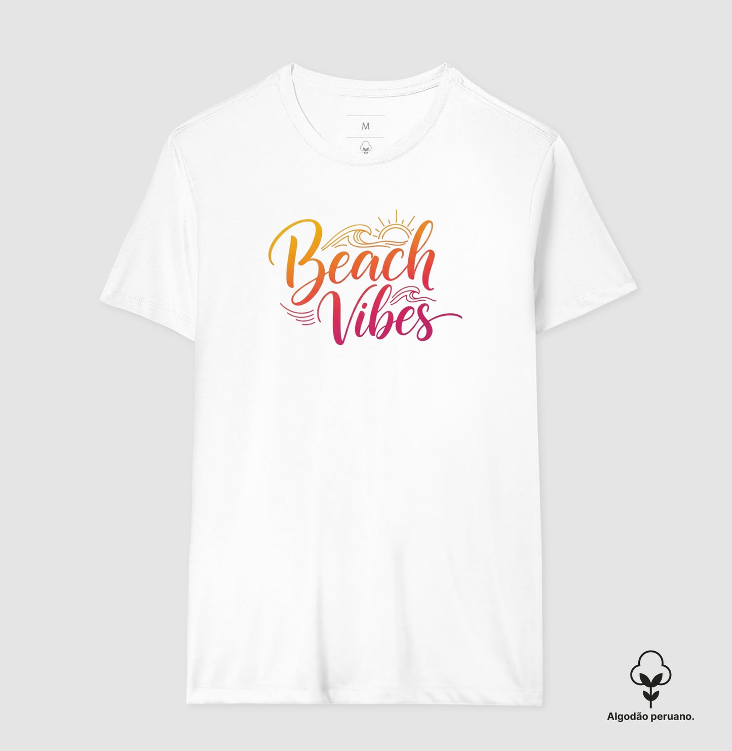 Camiseta 100% Algodão Peruano Beach Vibes