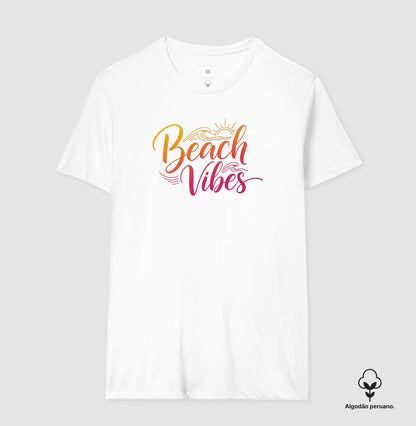 Camiseta 100% Algodão Peruano Beach Vibes