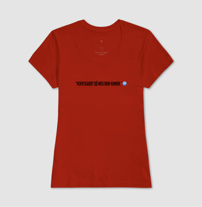 Camiseta Verificado 100% Algodão