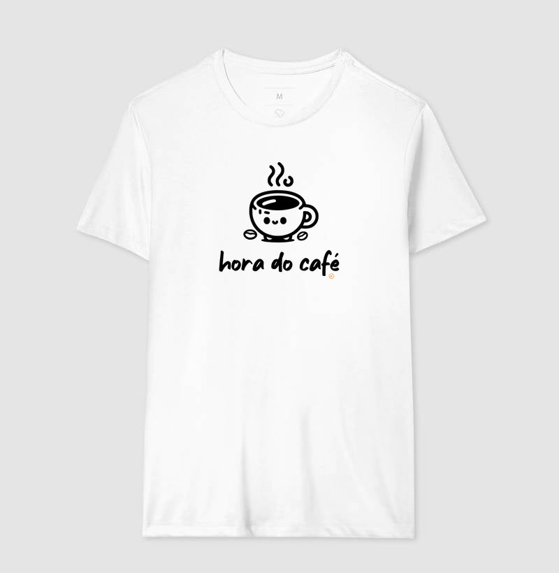 Camiseta Básica 100% Algodão Hora do Café