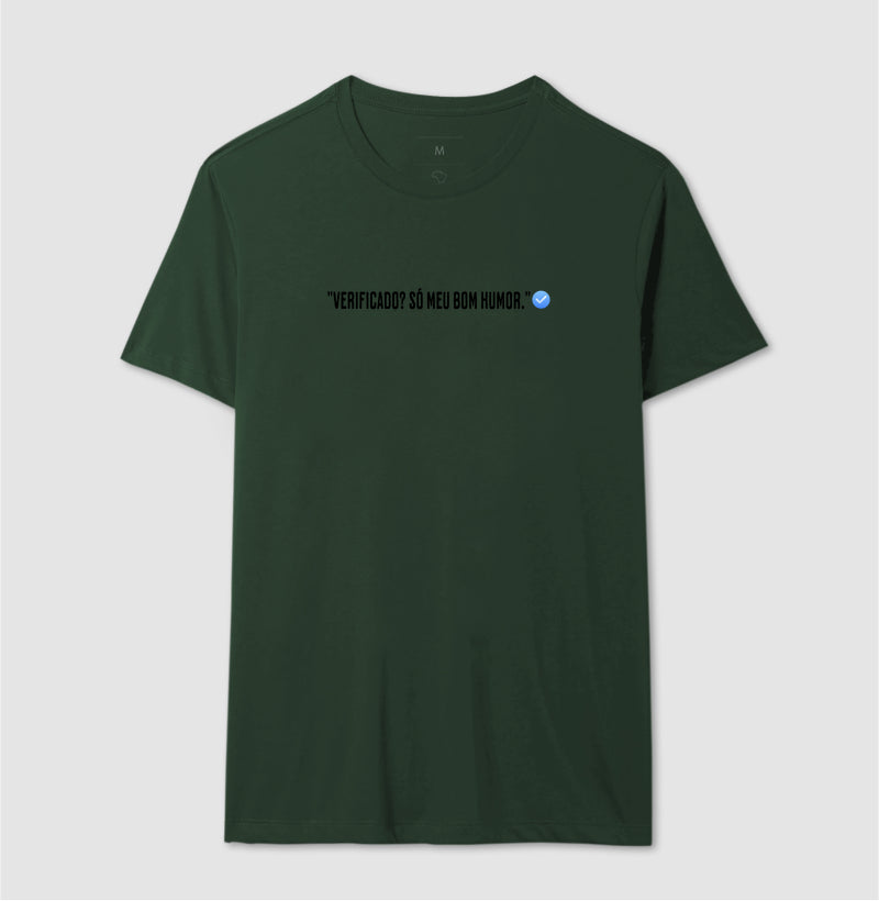 Camiseta Verificado 100% Algodão