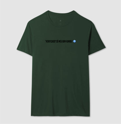 Camiseta Verificado 100% Algodão