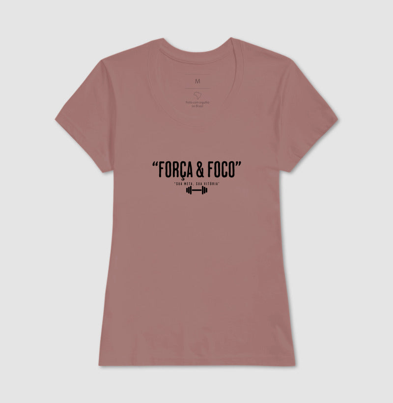 Camiseta Força e Foco 100% Algodão