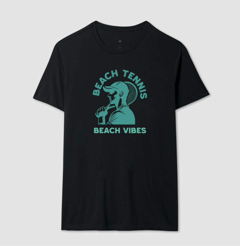 Camiseta Beach Tennis Vibes Algodão - Masculina