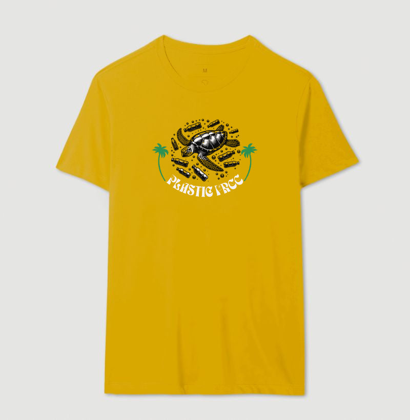 Camiseta 100% Algodão Plastico Free