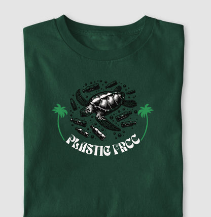 Camiseta 100% Algodão Plastico Free