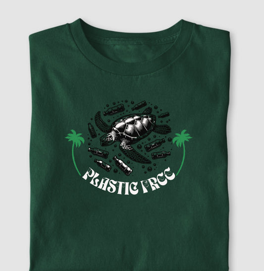 Camiseta 100% Algodão Plastico Free