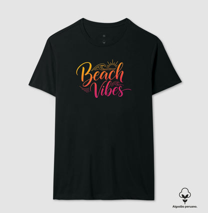 Camiseta 100% Algodão Peruano Beach Vibes