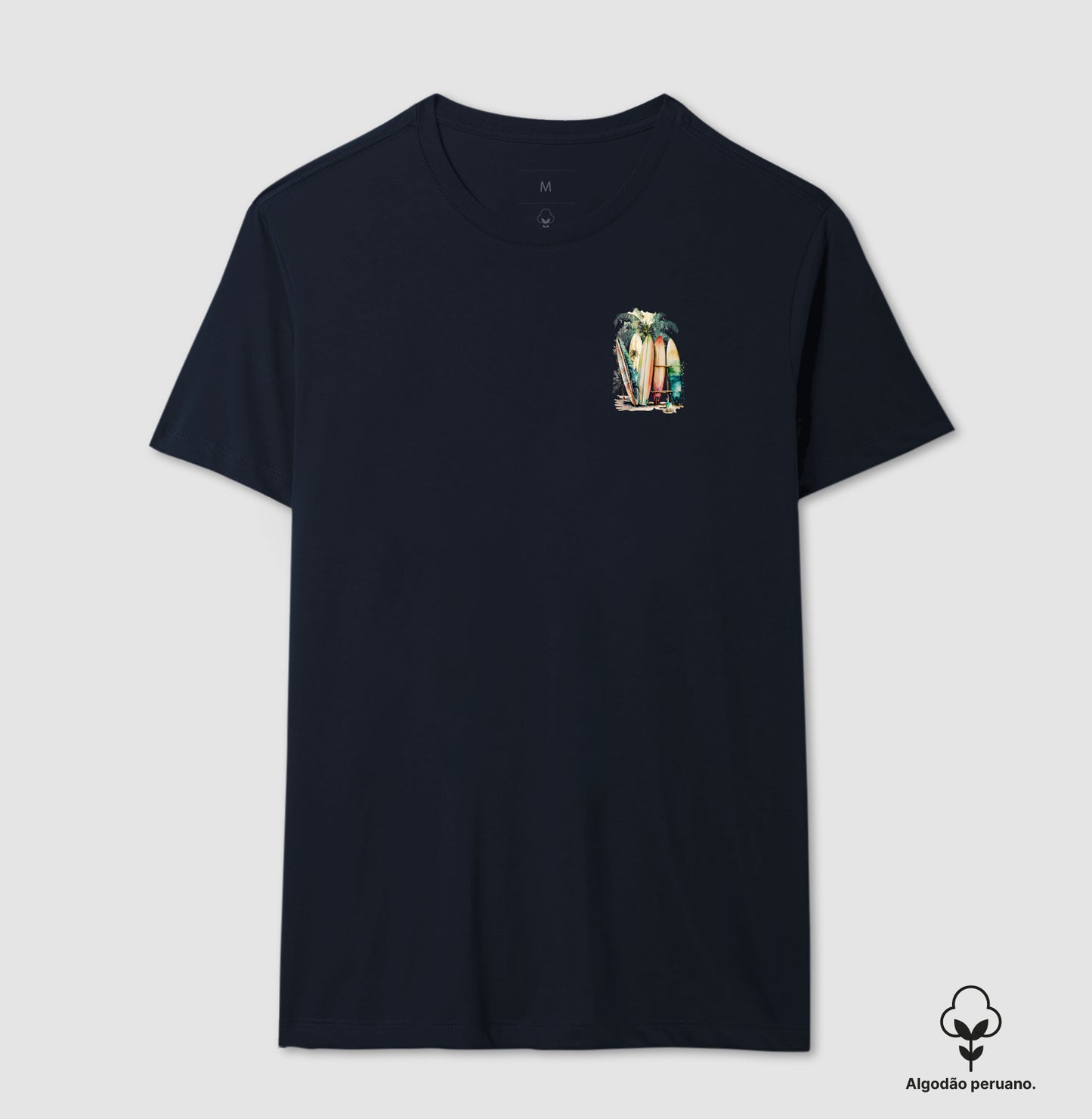 Camiseta 100% Algodão Peruano Surfboard