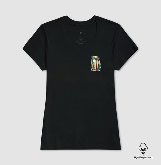 Camiseta 100% Algodão Peruano Surfboard