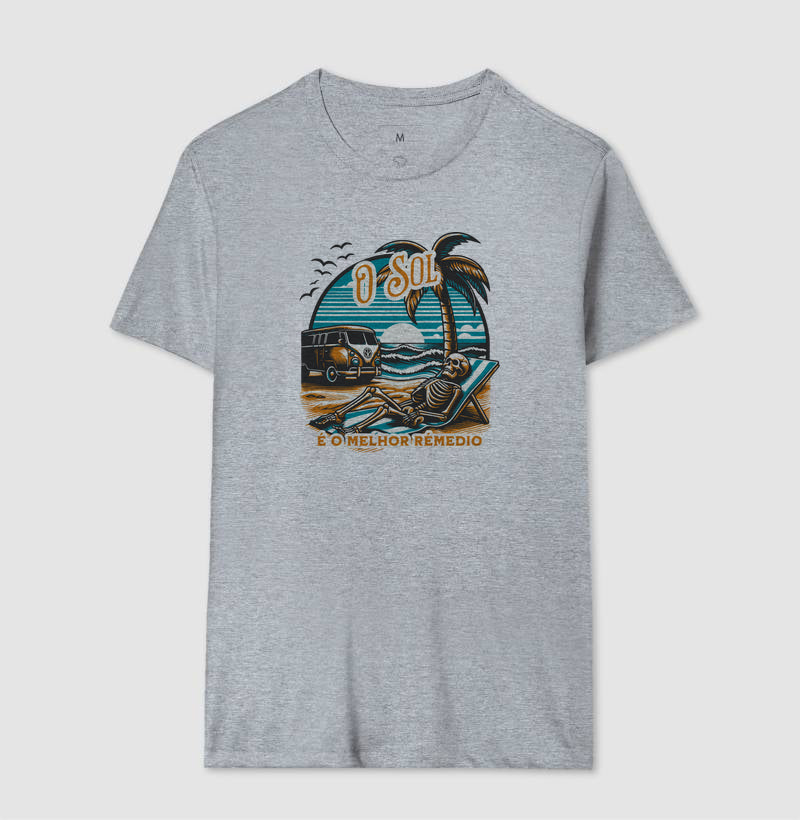 Camiseta Sol é Melhor Rémedio Algodão