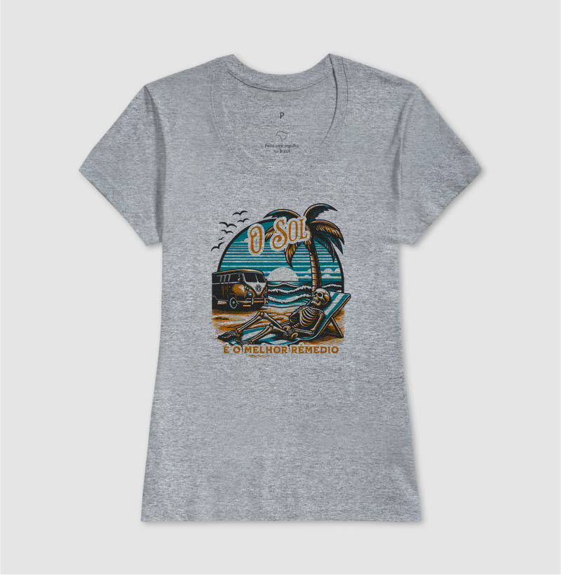 Camiseta Sol é Melhor Rémedio Algodão