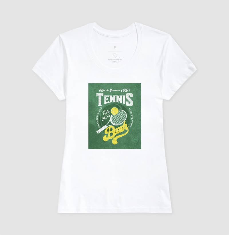 Camiseta Beach Tennis Rio de Janeiro Algodão