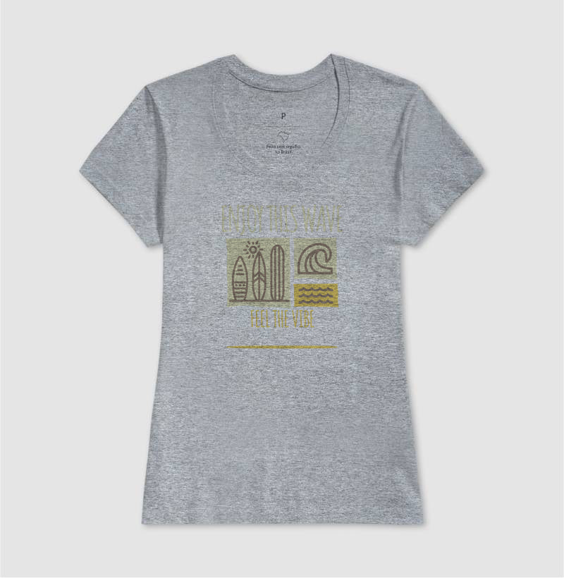 Camiseta Sinta essa Vibe 100%% Algodão