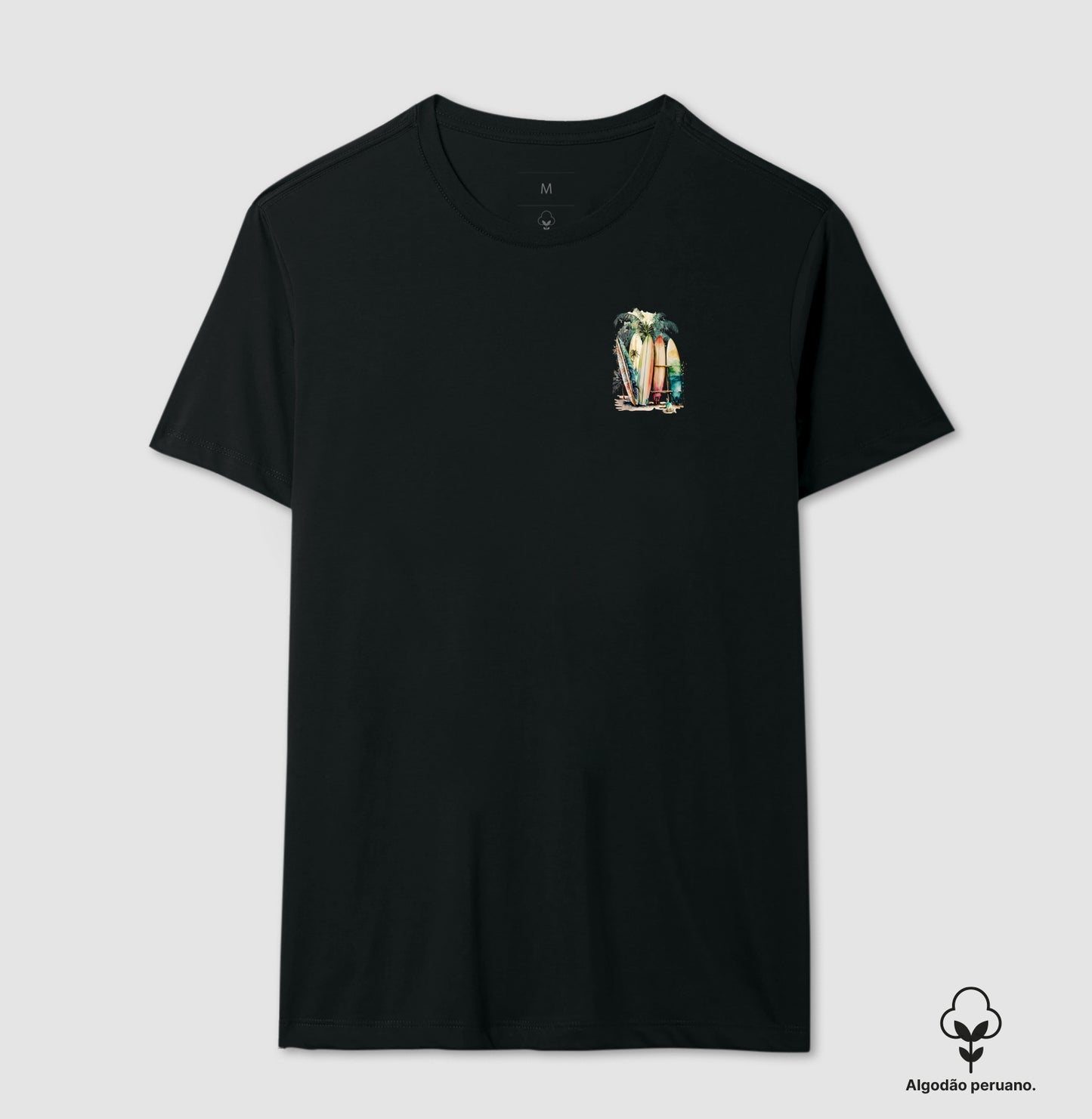 Camiseta 100% Algodão Peruano Surfboard