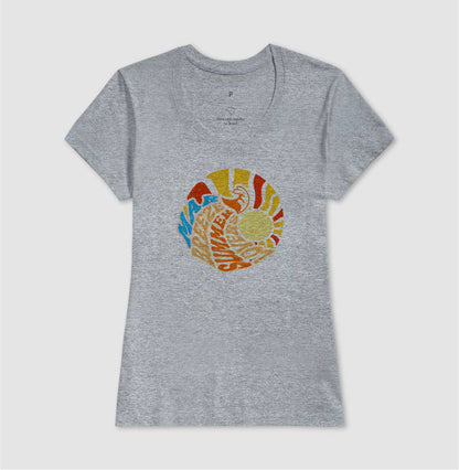 Camiseta Mar Brisa Sol em Algodão