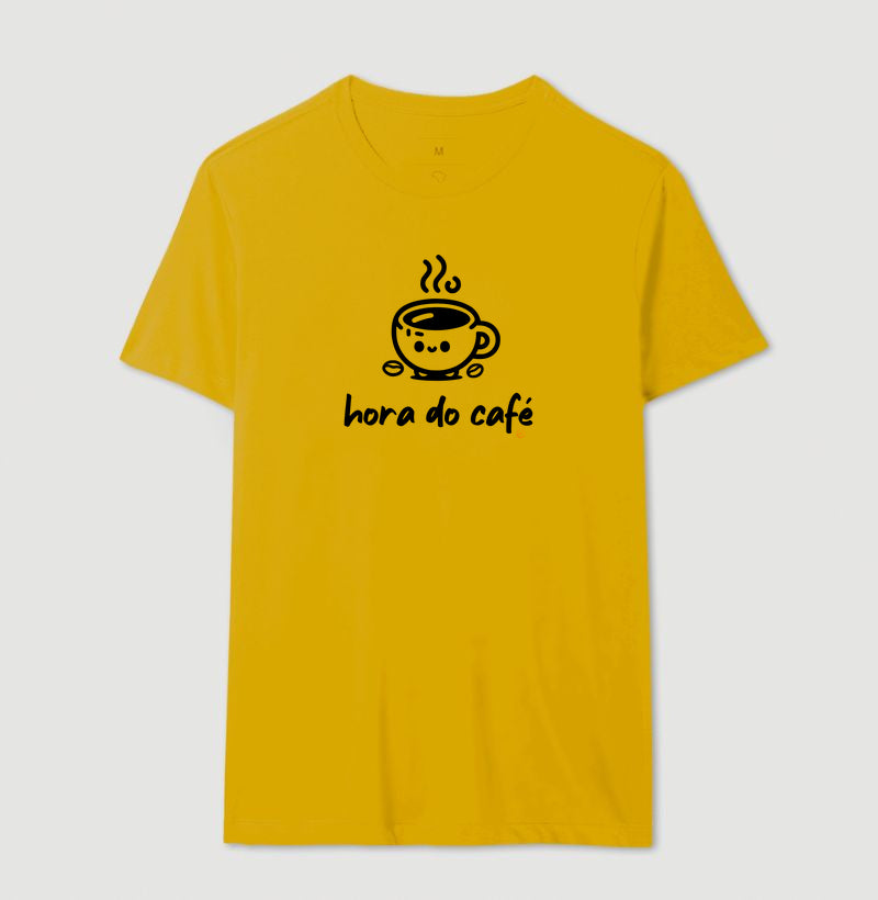 Camiseta Básica 100% Algodão Hora do Café
