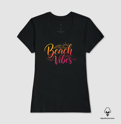Camiseta 100% Algodão Peruano Beach Vibes