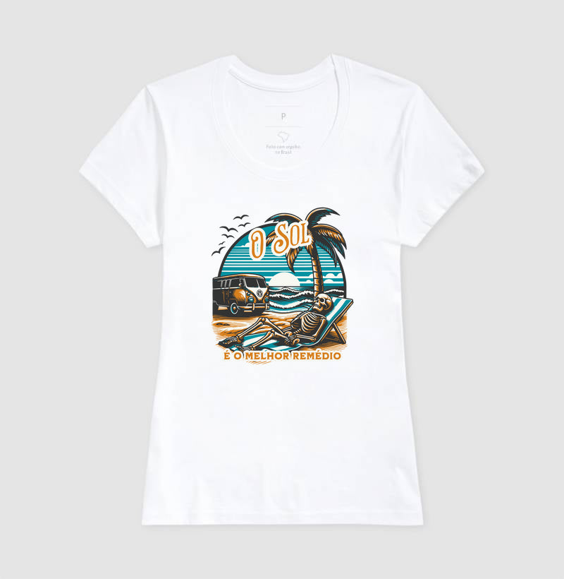 Camiseta Sol é Melhor Rémedio Algodão