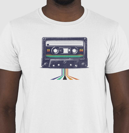 Camiseta 100% Algodão Vintage Fita Cassete